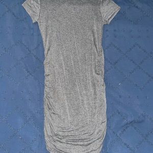 Grey fitted mini dress